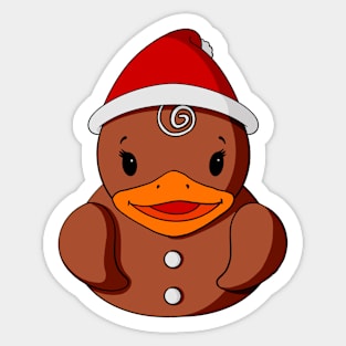 Gingerbread Rubber Duck Sticker